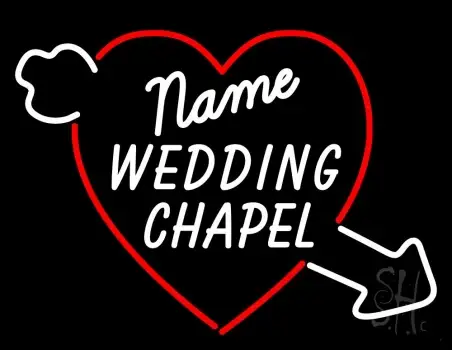 Custom Wedding Chapel Neon Sign