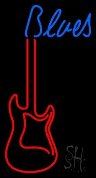 Blues Guitar 2 Neon Sign