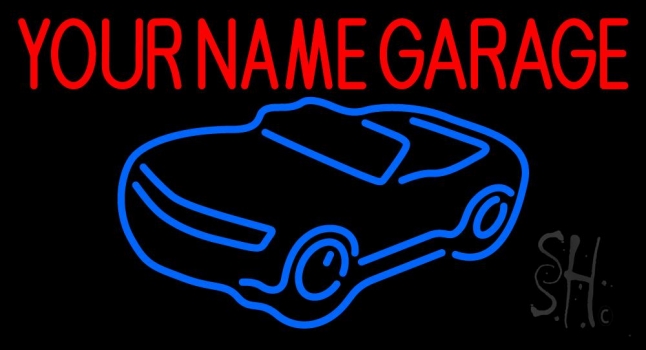 Custom Car Logo Garage 1 Neon Sign