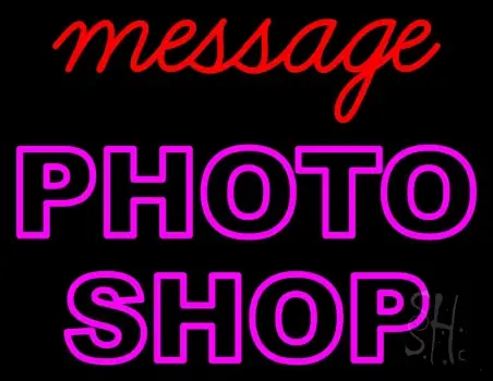 Custom Photo Shop Neon Sign