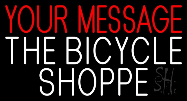 Custom The Bicycle Shoppe 2 Neon Sign