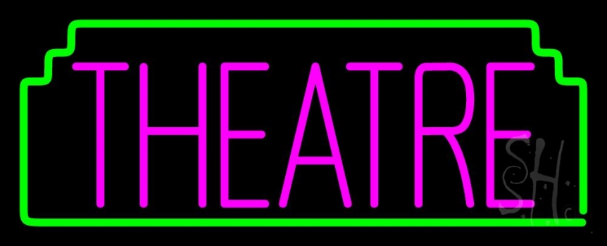 Pink Theatre Neon Sign