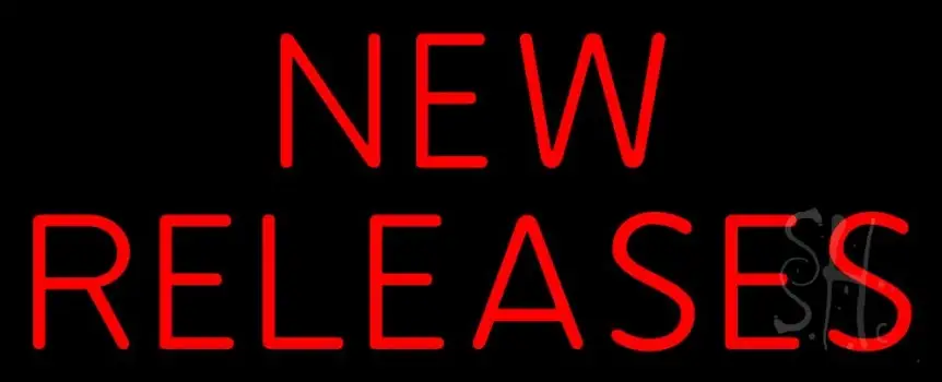 Red New Releases Neon Sign
