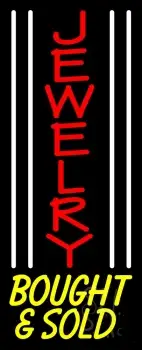 White Line Jewelry Bought And Sold Neon Sign