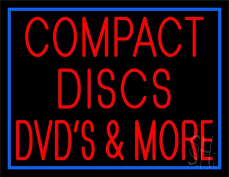 Compact Disc Dvds More 1 Neon Sign