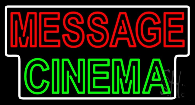 Custom Green Cinema Neon Sign
