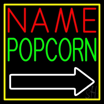 Custom Green Popcorn Neon Sign
