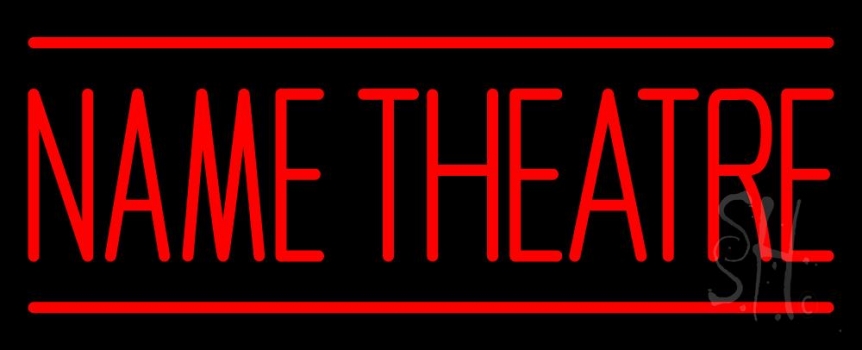 Custom Red Theatre Neon Sign