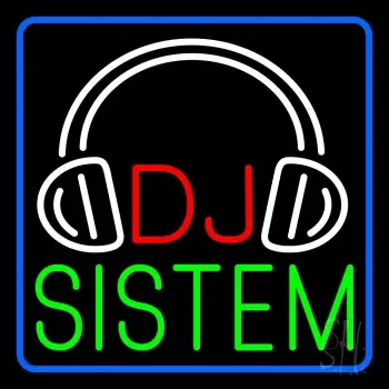 Dj Sistem With Logo 1 Neon Sign