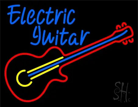 Electric Guitar Neon Sign