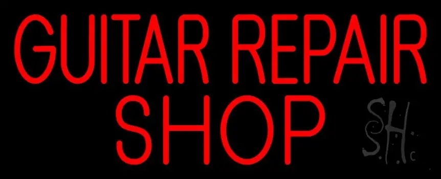 Guitar Repair Shop 1 Neon Sign