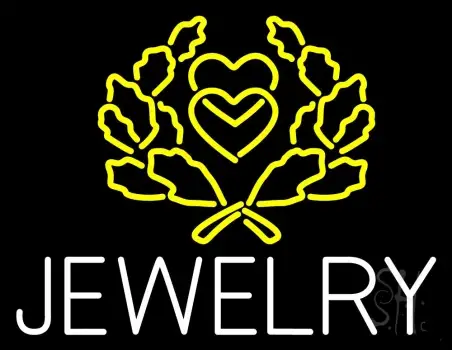 Jewelry Block Logo Neon Sign