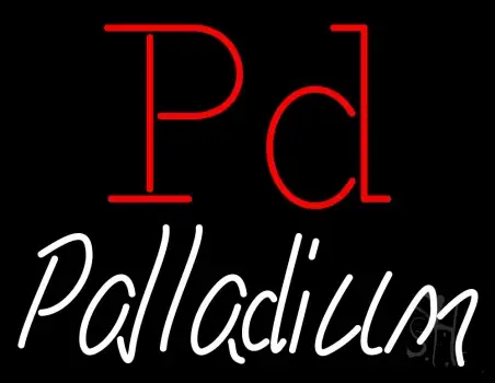 White Palladium Neon Sign