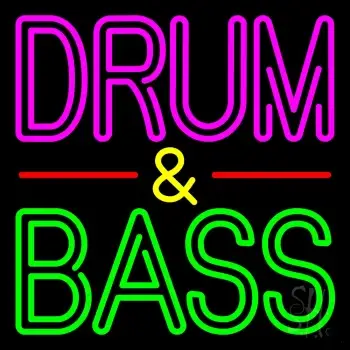 Pink Drum And Green Bass Neon Sign