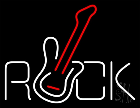 Rock Guitar Neon Sign