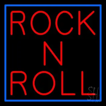 Rock N Roll Block Neon Sign