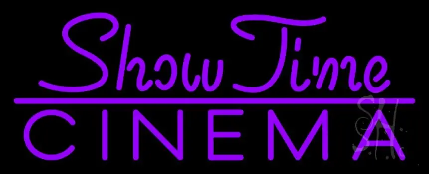 Showtime Cinema Neon Sign