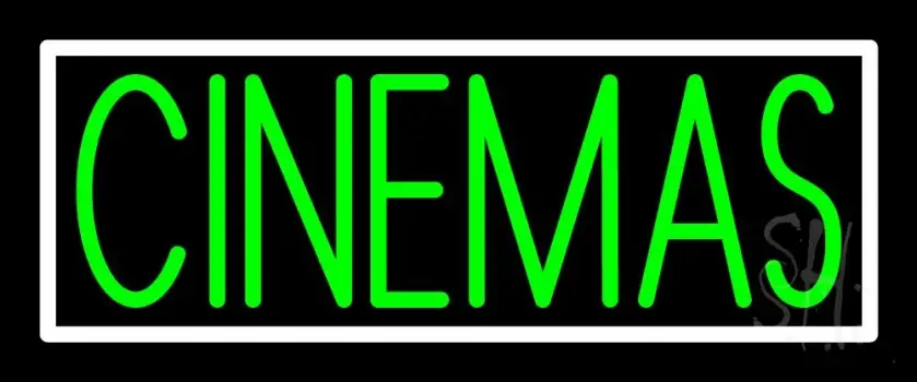 Green Cinemas Neon Sign