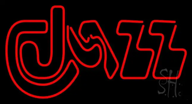 Jazz Red Colored Neon Sign