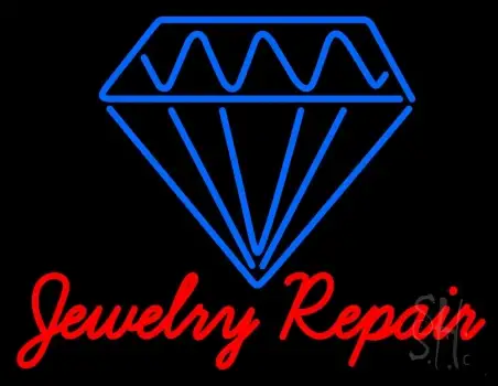 Jewelry Repair Cursive Neon Sign