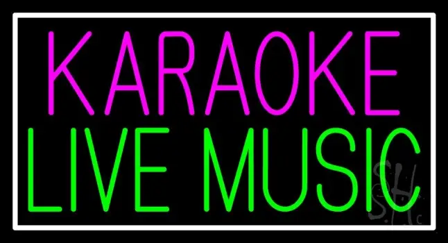 Karaoke Live Muisc Neon Sign