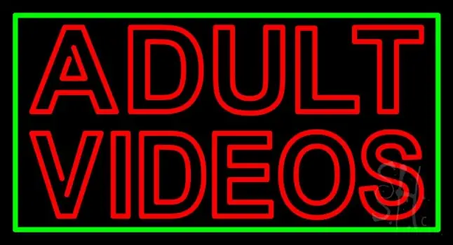 Red Adult Videos Neon Sign