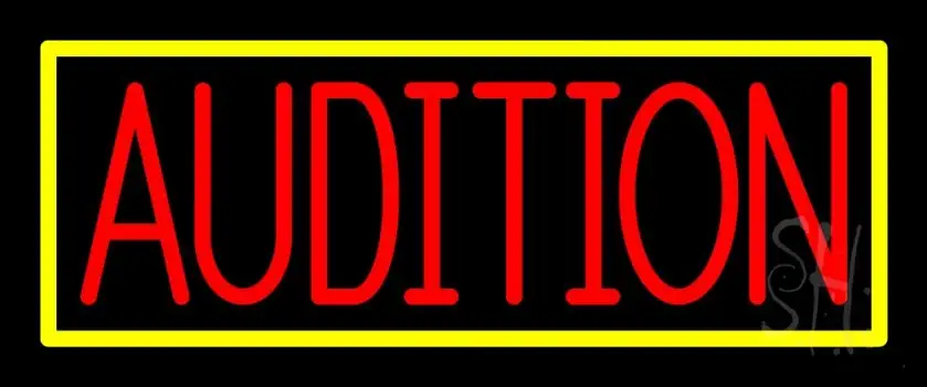 Red Audition Neon Sign