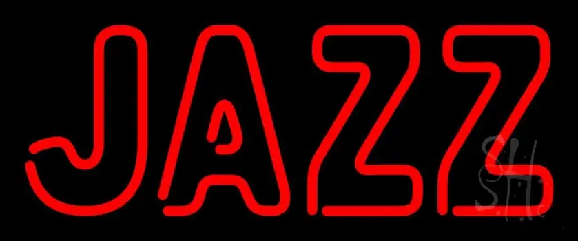 Red Jazz Block 3 Neon Sign