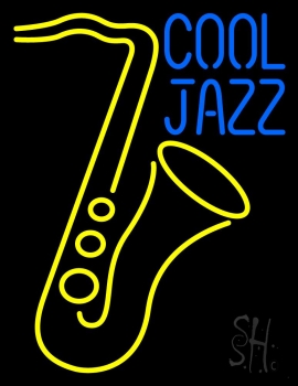 Saxophone Cool Jazz Neon Sign