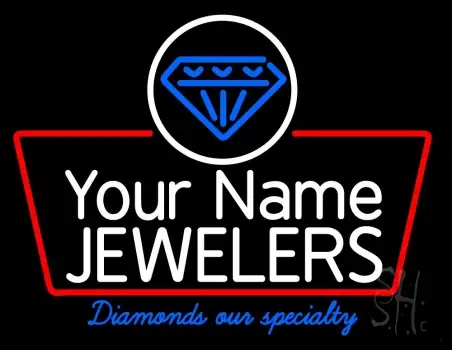 Custom Diamond Logo Jewelers Neon Sign