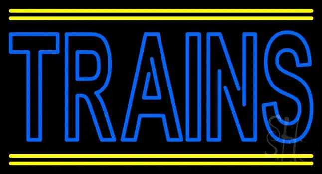 Double Stroke Trains Neon Sign