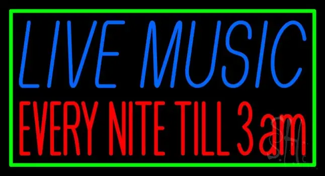Live Music 1 Neon Sign