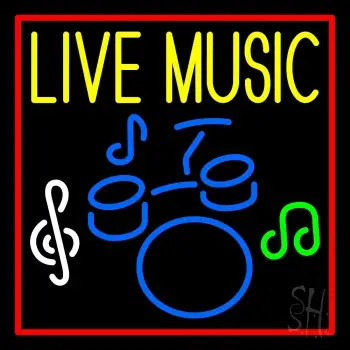 Music Live 1 Neon Sign