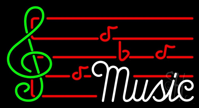 Music Note 2 Neon Sign