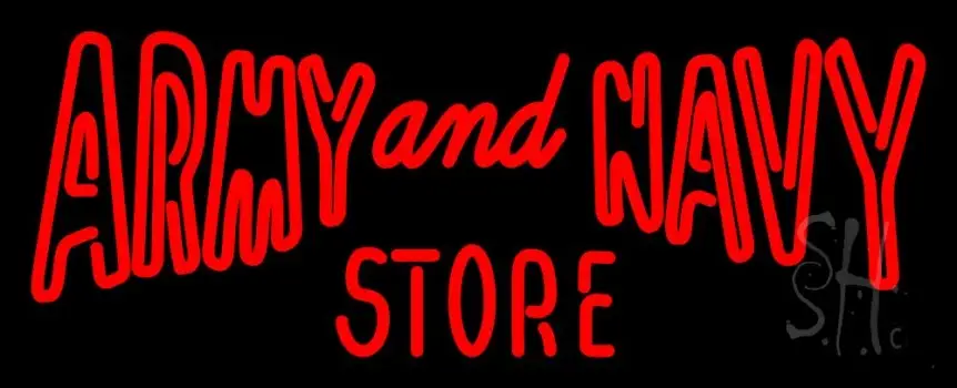 Red Army And Navy Store Neon Sign