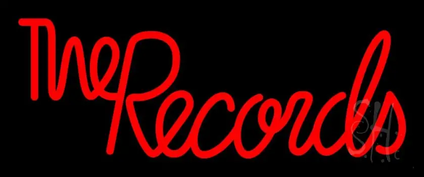 The Records 1 Neon Sign