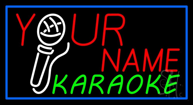 Custom Green Karaoke Neon Sign