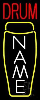 Custom Red Drum Yellow Drum Logo Neon Sign