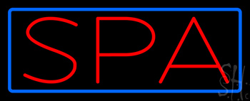 Spa With Border Neon Sign