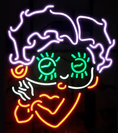 Betty Boop Logo Neon Sign