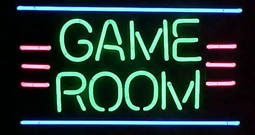 Green Game Room Neon Sign