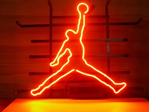 Michael Jordan Nike Air Basketball Logo Neon Sign