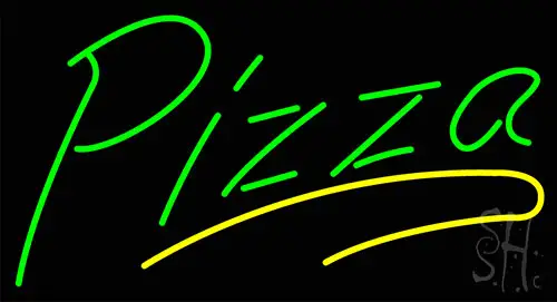 Green Pizza Neon Sign