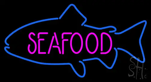 Seafood Fish Neon Sign