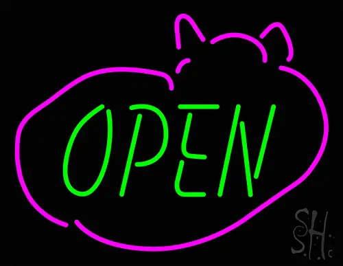 Open Neon Sign