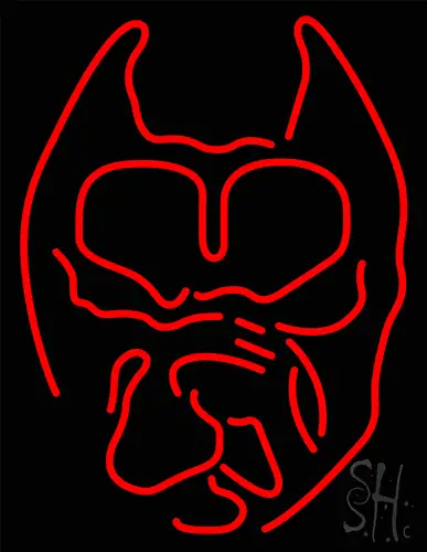 Red Devil Logo Neon Sign