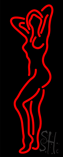 Red Girls Logo Neon Sign