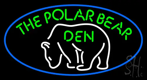 The Polar Bear Den Neon Sign
