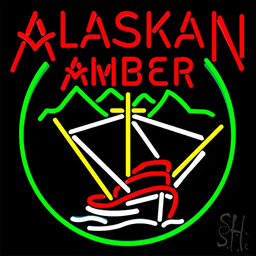 Alaskan Amber Logo Neon Sign