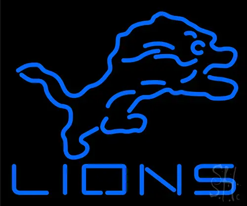Lions Neon Sign